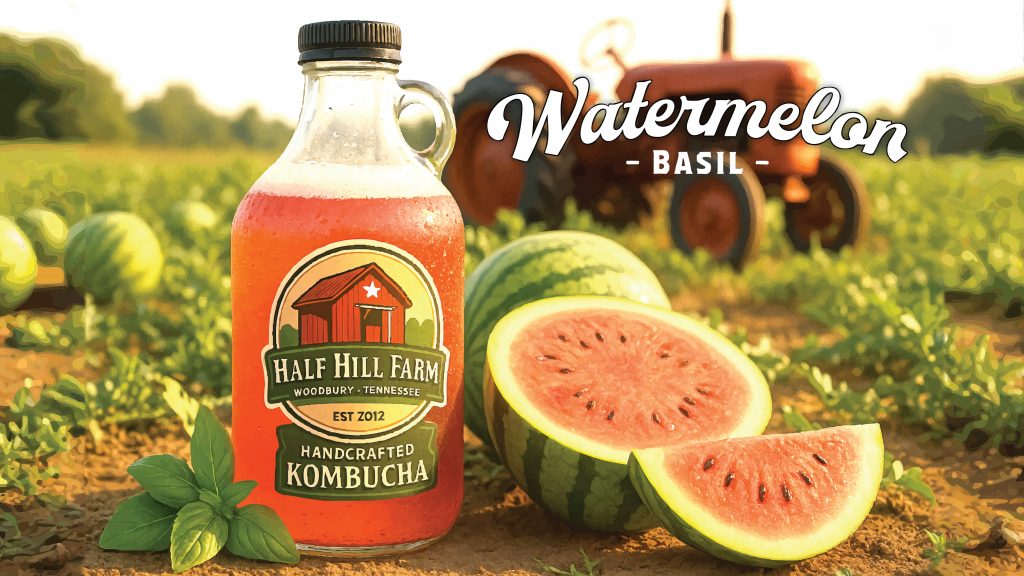 watermelon basil kefir